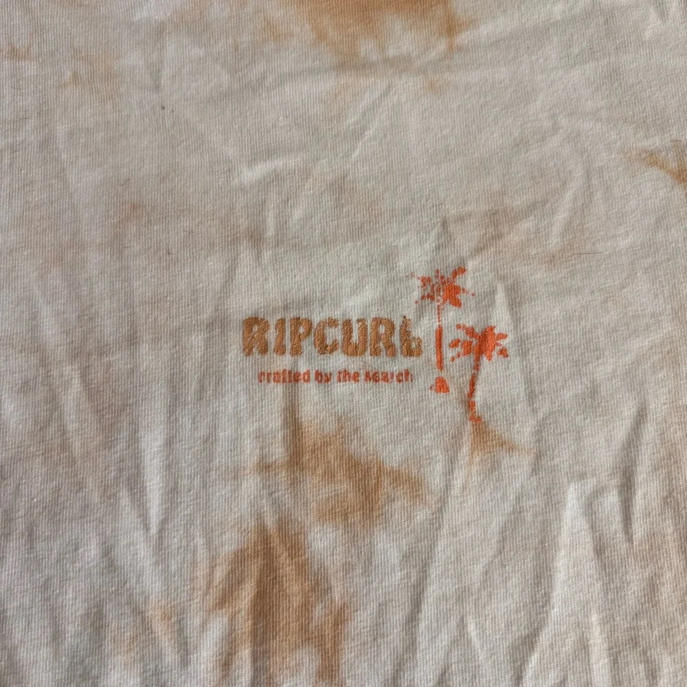 Rip Curl Men's Short Sleeve Tie-Dye Tee - Orange and White - Picture 2 of 5